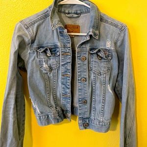 Vintage Hollister Cropped Jean Jacket